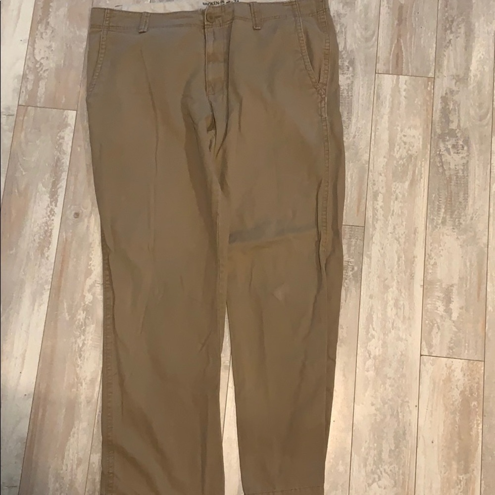 Old Navy broken in khakis
